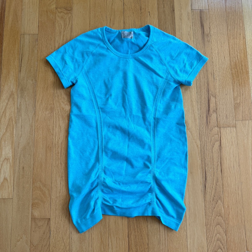 Athleta Blue Running Athletic Shirt XS